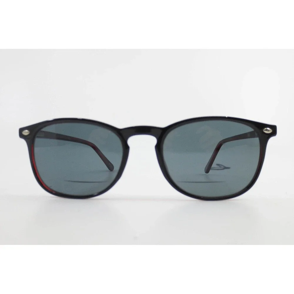 Modern Black and Red Eyewear Frames MP 6104 BK/RD 50-19-145 Stud Detail